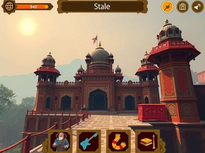 Sarkhej Roza Mystery gameplay screenshot showing historical Indian architecture